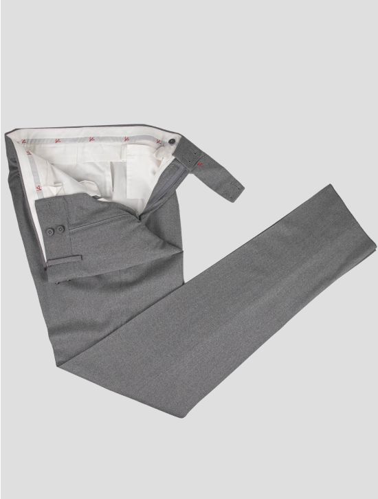 Isaia Isaia Gray Wool Dress Pants Gray 001
