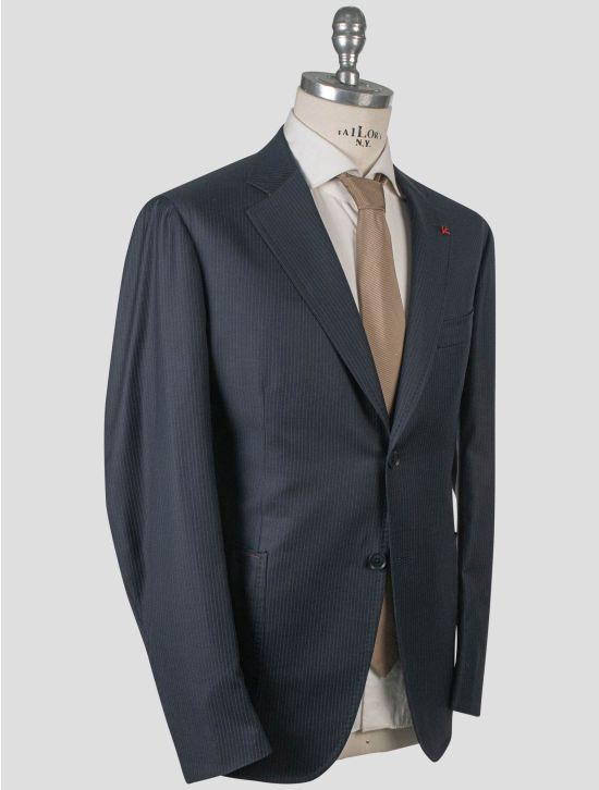 Isaia Isaia Blue Wool Suit Blue 001