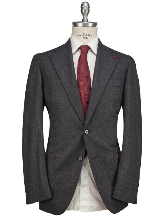 Isaia Isaia Gray Wool Cashmere Suit Gray 000