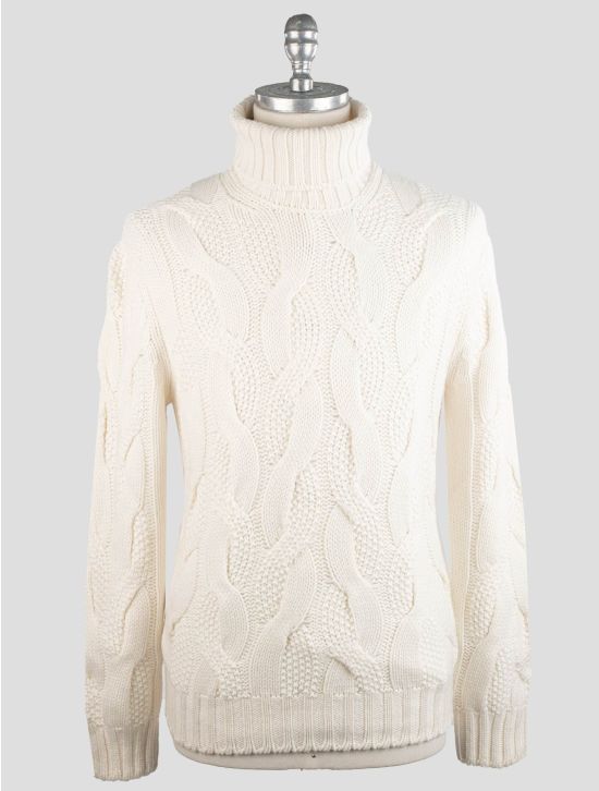Gran Sasso Gran Sasso White Cashmere Sweater Turtleneck White 000