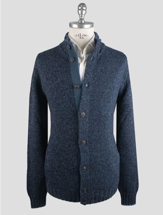 Gran Sasso Gran Sasso Blue Virgin Wool Sweater Cardigan Blue 000