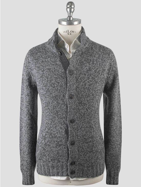 Gran Sasso Gran Sasso Gray Virgin Wool Sweater Cardigan Button Gray 000