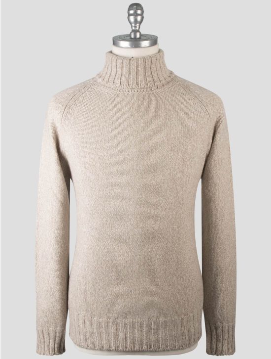 Gran Sasso Gran Sasso Beige Cashmere Virgin Wool Sweater Turtleneck Beige 000