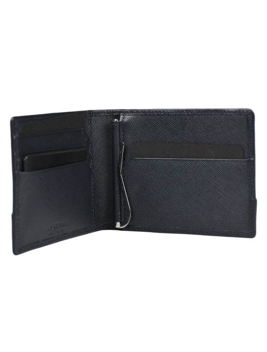 Montblanc Montblanc Blue Black Leather Nylon Wallet Blue/Black 001