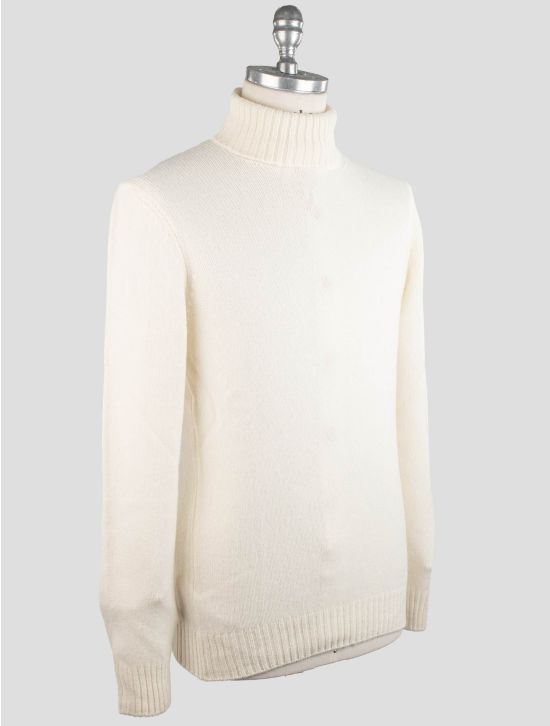Gran Sasso Gran Sasso White Virgin Wool Sweater Turtleneck White 001