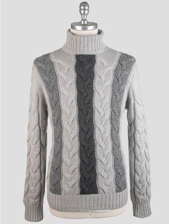 Gran Sasso Gran Sasso Gray Virgin wool Sweater Turtleneck Gray 000