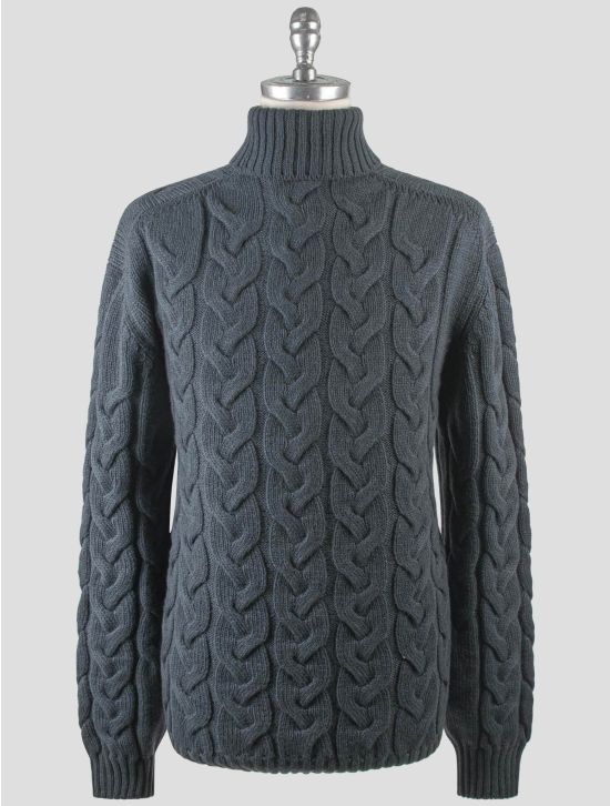 Gran Sasso Gran Sasso Blue Air Wool Sweater Turtleneck Blue 000