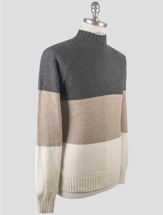 Gran Sasso Gran Sasso Multicolor Cashmere Virgin Wool Sweater Half Neck Multicolor 001