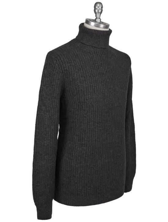 Gran Sasso Gran Sasso Gray Virgin Wool Pa Sweater Turtleneck Gray 001