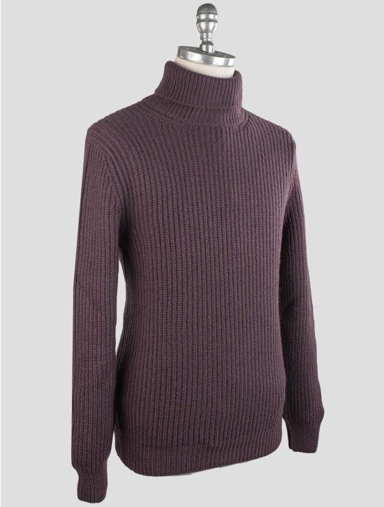 Gran Sasso Gran Sasso Purple Virgin Wool Pa Sweater Turtleneck Purple 001