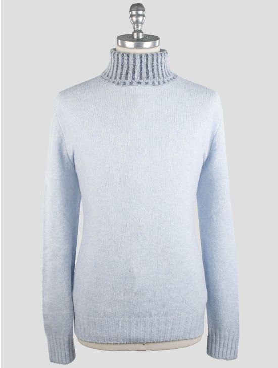 Gran Sasso Gran Sasso Light Blue Virgin Wool Pa Sweater Turtleneck Light Blue 000