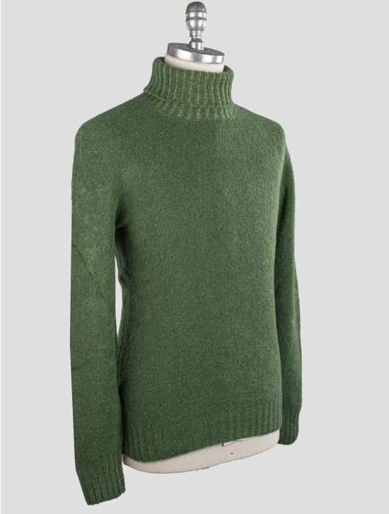 Gran Sasso Gran Sasso Green Virgin Wool Pa Sweater Turtleneck Green 001
