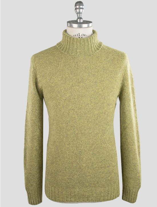 Gran Sasso Gran Sasso Green Virgin Wool Pa Sweater Turtleneck Green 000