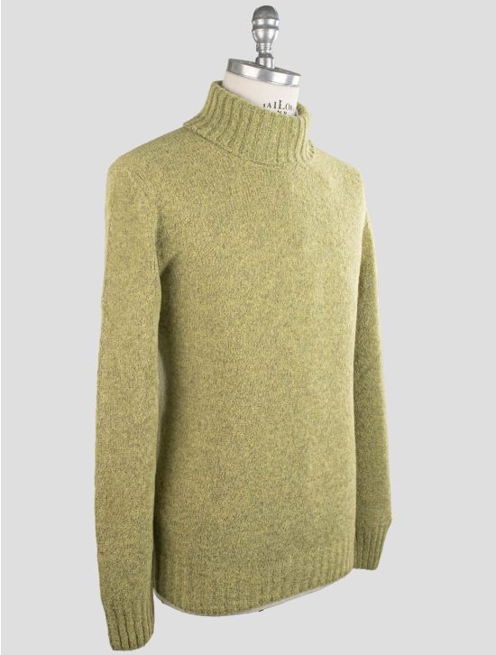 Gran Sasso Gran Sasso Green Virgin Wool Pa Sweater Turtleneck Green 001