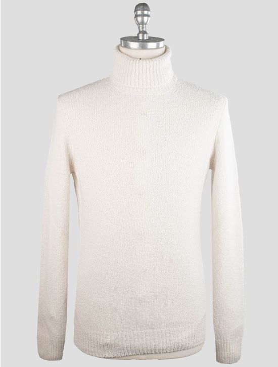 Gran Sasso Gran Sasso White Wool Pa Cashmere Sweater Turtleneck White 000