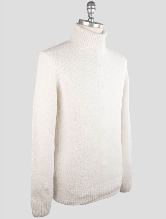 Gran Sasso Gran Sasso White Wool Pa Cashmere Sweater Turtleneck White 001