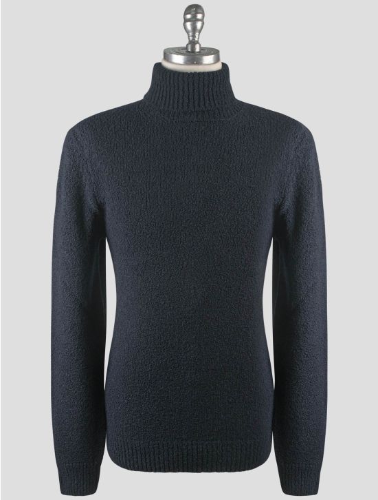 Gran Sasso Gran Sasso Blue Wool Pa Cashmere Sweater Turtleneck Blue 000