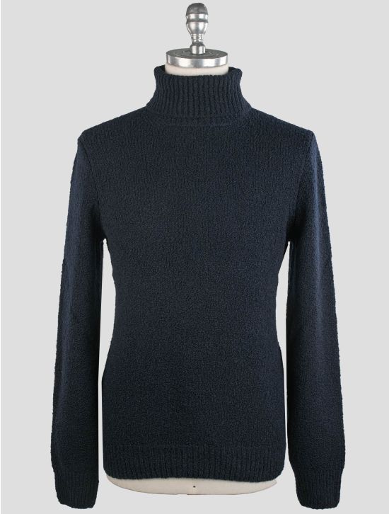 Gran Sasso Gran Sasso Dark Blue Wool Pa Cashmere Sweater Turtleneck Dark Blue 000