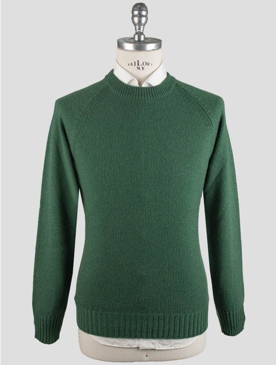 Gran Sasso Gran Sasso Green Cashmere Virgin Wool Sweater Crewneck Green 000