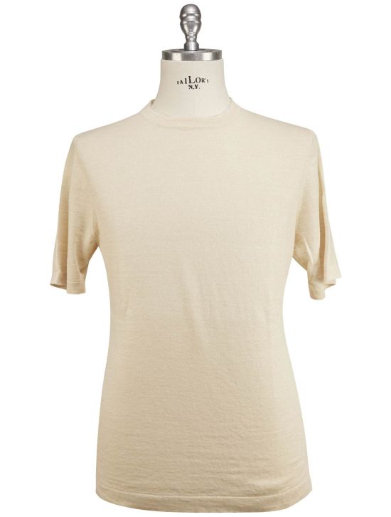 Luigi Borrelli Luigi Borrelli Beige Linen Cotton T-Shirt Beige 000