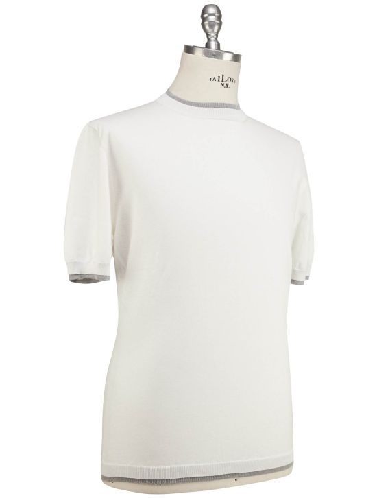 Luigi Borrelli Luigi Borrelli White Cotton T-Shirt White 001