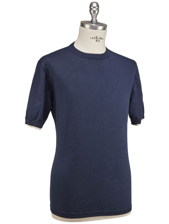 Luigi Borrelli Luigi Borrelli Blue Cotton T-Shirt Blue 001