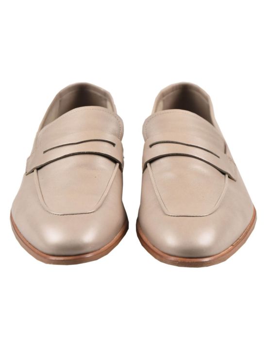 Kiton KITON Beige Leather Shoes Beige 001