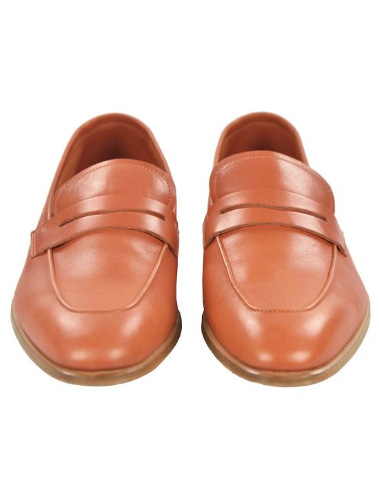 Kiton KITON Orange Leather Shoes Orange 001