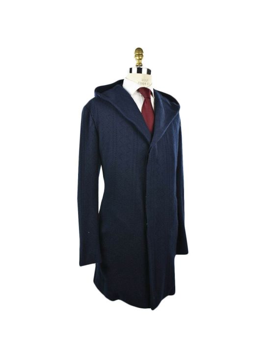 KNT KNT KITON Blue Cashmere Overcoat ECSTASY Blue 001
