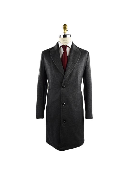 Kiton KITON Grey Cashmere Overcoat Gray 000