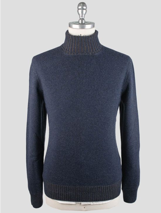 Gran Sasso Gran Sasso Blue Cashmere Sweater Turtleneck Blue 000