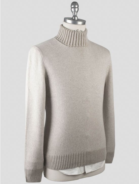 Gran Sasso Gran Sasso Beige Cashmere Sweater Turtleneck Beige 001