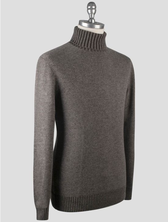 Gran Sasso Gran Sasso Taupe Cashmere Sweater Turtleneck Taupe 001