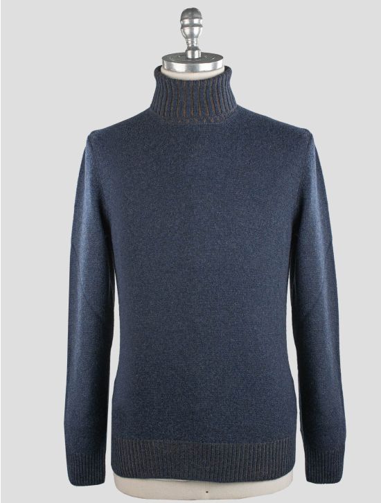 Gran Sasso Gran Sasso Blue Cashmere Sweater Turtleneck Blue 000