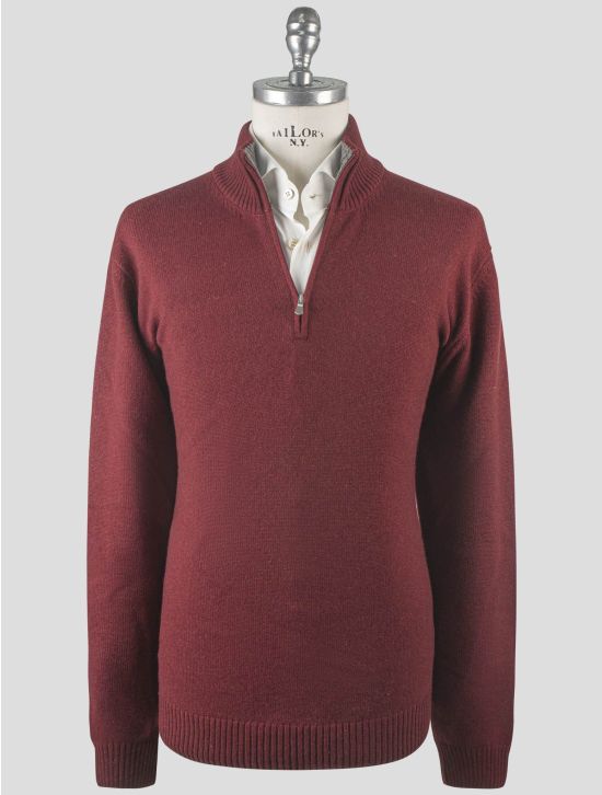 Gran Sasso Gran Sasso Red Cashmere Sweater Half Zip Red 000