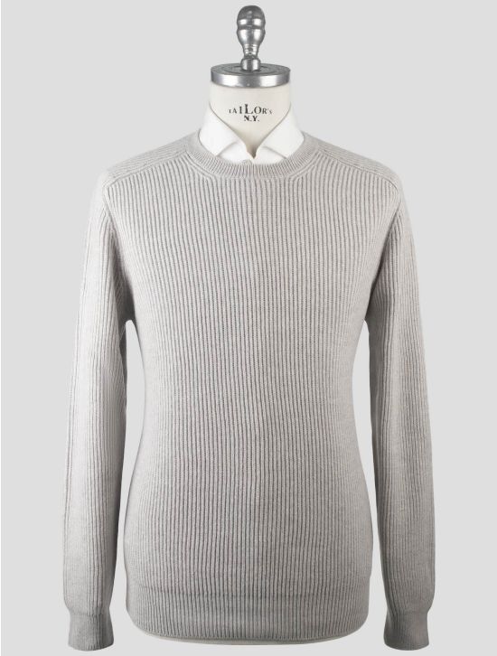 Gran Sasso Gran Sasso Gray Virgin Wool Viscose Cashmere Sweater Crewneck Gray 000