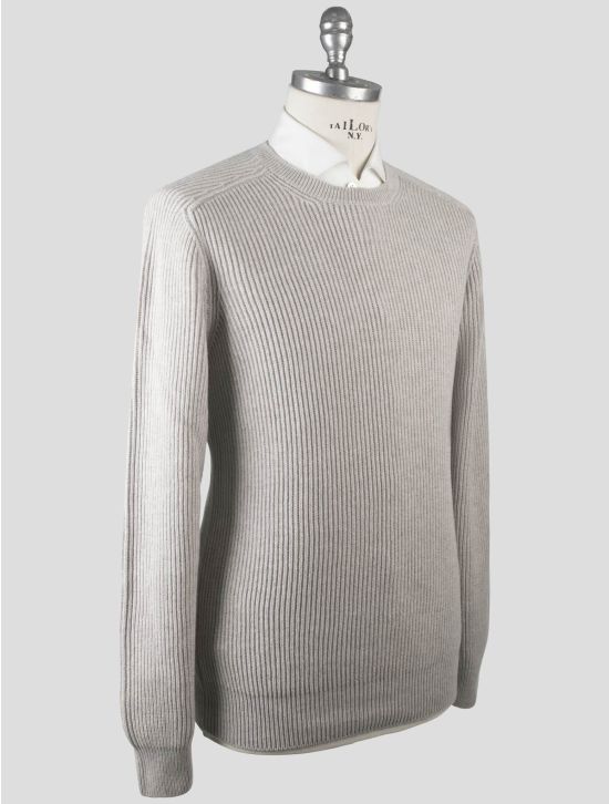 Gran Sasso Gran Sasso Gray Virgin Wool Viscose Cashmere Sweater Crewneck Gray 001