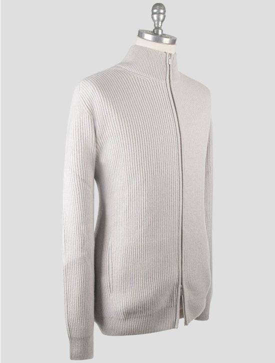 Gran Sasso Gran Sasso Gray Cashmere Coat Full Zip Gray 001