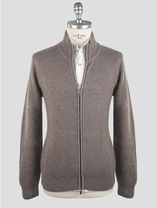 Gran Sasso Gran Sasso Brown Cashmere Sweater Full Zip Brown 000