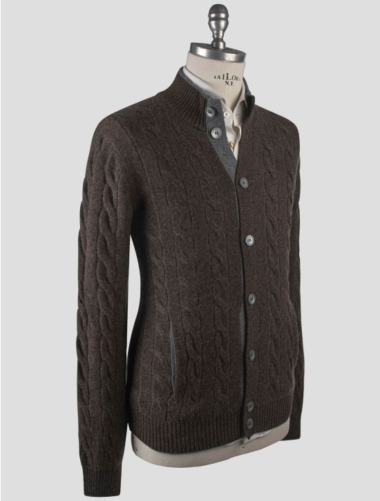 Gran Sasso Gran Sasso Brown Cashmere Sweater Cardigan Brown 001