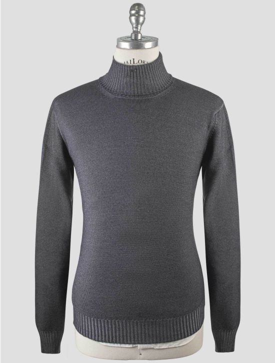 Gran Sasso Gran Sasso Gray Virgin Wool Sweater Turtleneck Gray 000