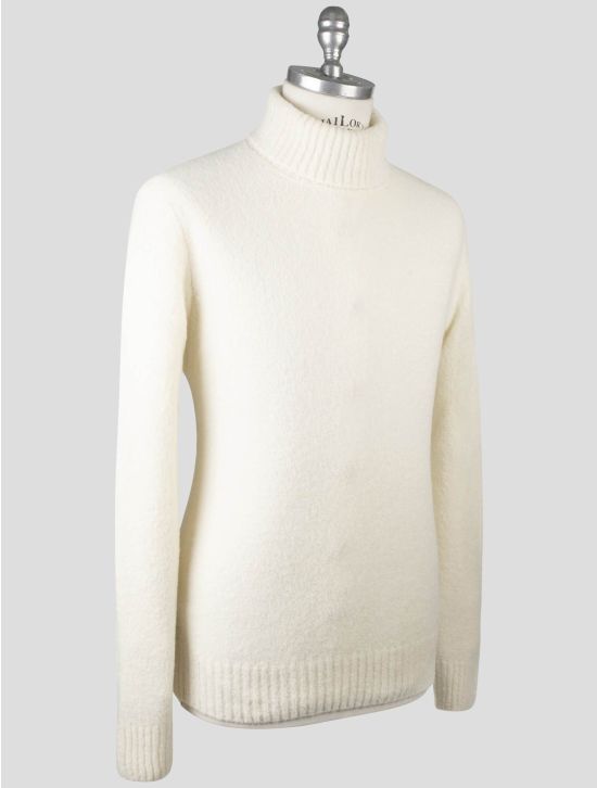 Gran Sasso Gran Sasso White Virgin Wool Pa Sweater Turtleneck White 001