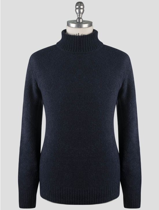 Gran Sasso Gran Sasso Blue Virgin Wool Pa Sweater Turtleneck Blue 000