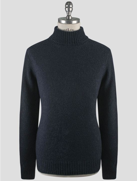 Gran Sasso Gran Sasso Blue Virgin Wool Pa Sweater Turtleneck Blue 000