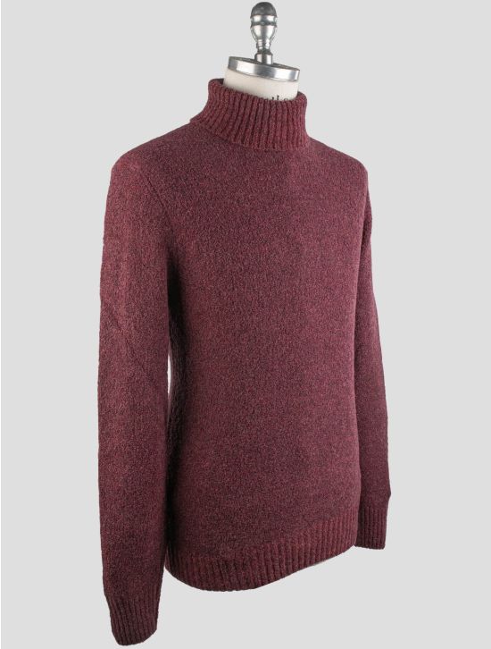 Gran Sasso Gran Sasso Burgundy Virgin Wool Pa Sweater Turtleneck Burgundy 001