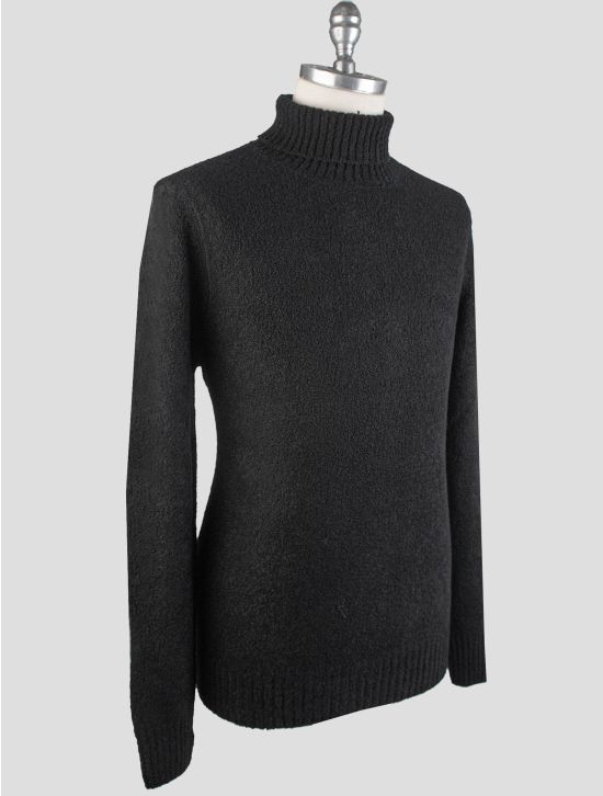 Gran Sasso Gran Sasso Black Virgin Wool Pa Sweater Turtleneck Black 001