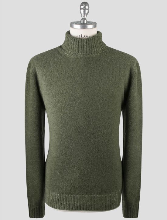 Gran Sasso Gran Sasso Green Virgin Wool Pa Sweater Turtleneck Green 000