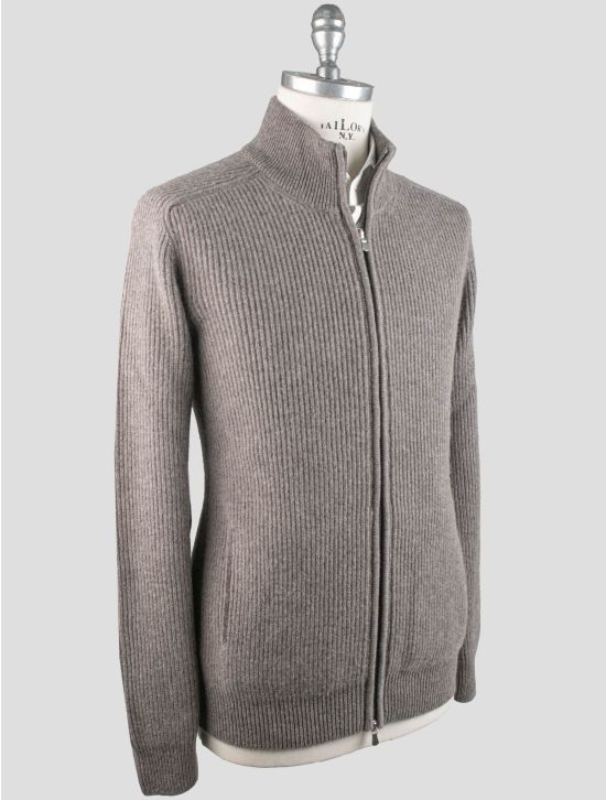 Gran Sasso Gran Sasso Gray Cashmere Sweater Full Zip Gray 001