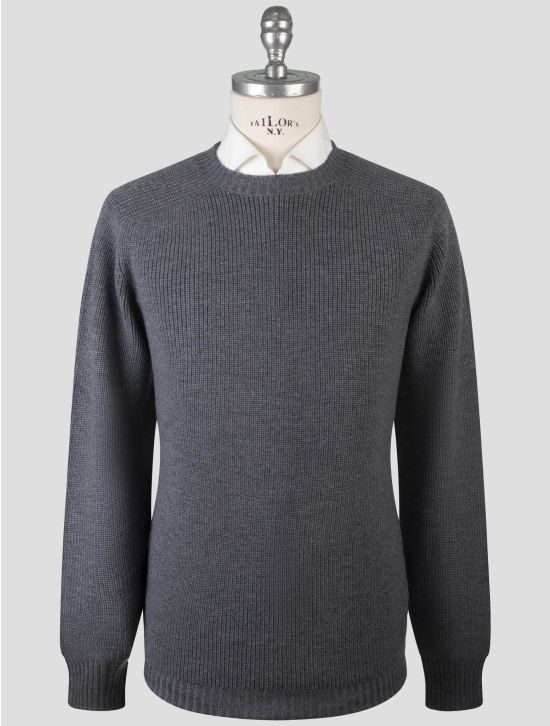 Gran Sasso Gran Sasso Gray Virgin Wool Sweater Crewneck Gray 000