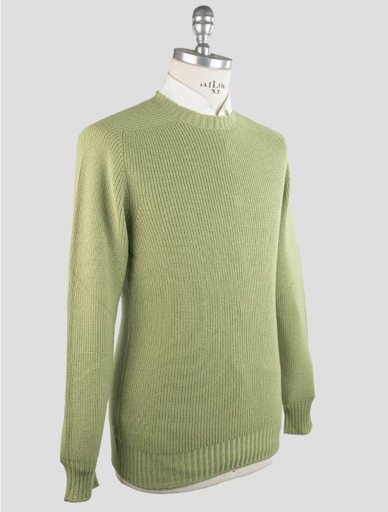 Gran Sasso Gran Sasso Green Virgin Wool Sweater Crewneck Green 001